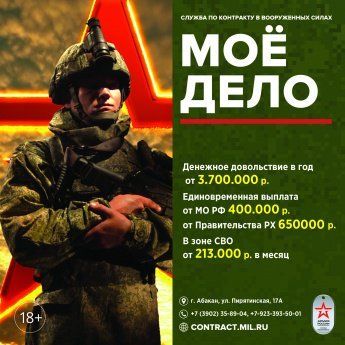 Хочешь стать Профессионалом? Служба по контракту в ВС РФ ждет тебя!  